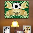 Personalized Soccer Coach Award Wall Sign