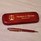 Personalized Lawyer Rosewood Pen Set