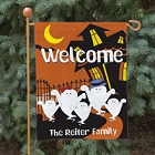 Halloween Ghost Family Personalized Halloween Garden Flags