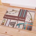 Personalized Fisherman Frenzy Welcome Doormat