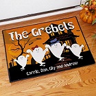 Halloween Ghost Family Personalized Halloween Doormat