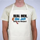 Real Men Personalized Barbecue Aprons