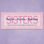 Sisters Are Loved Personalized Wall Canvas