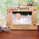 To My Godparent Personalized Wood Picture Frame