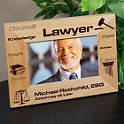 Personalized Lawyer Wood Picture Frames