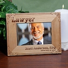 Old Time Personalized Lawyer Wood Picture Frame