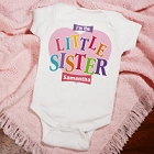 Big Sister Heart Personalized Infant Onsie