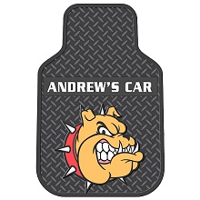 Personalized Bulldog Car Floormats