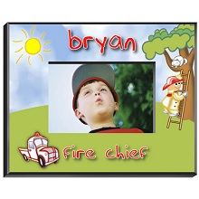 Fireman Personalized Boys Picture Frames