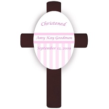 Personalized Colorful Baptismal Crosses