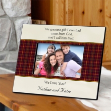 Plaid and Parchment Personalized Fathers Poem Picture Frames