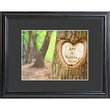 Personalized Tree of Love Print with Wood Frame