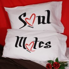 Soul Mates Personalized Romantic Pillowcase Sets
