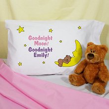 Goodnight Moon Personalized Childrens Pillowcase