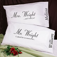 I Asked... Personalized Romantic Pillowcase Set
