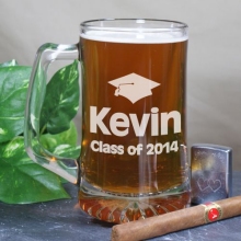 Class of 2015 Personalized Graduation Glass Mugs