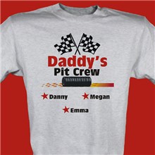Pit Crew Personalized Racing T-Shirts