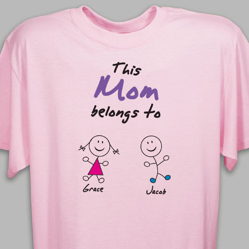 Belongs To Personalized Mother's Day T-Shirts