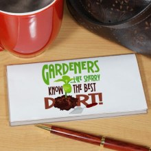 Gardeners Know The Best Dirt Personalized Checkbook Covers