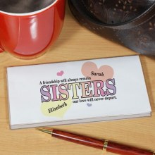 Sisters Friendship Personalized Checkbook Covers