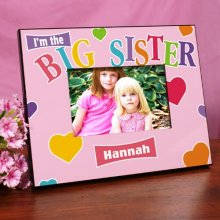 Big Sister Heart Personalized Printed Picture Frames