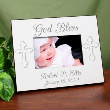 Personalized Baby Christening Printed Photo Frames
