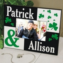 Just the Two of Us Personalized Colorful Irish Wood Picture Frames