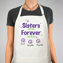 Sisters Forever Personalized Aprons