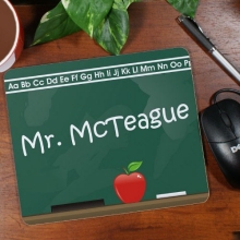 Personalized Teacher Chalkboard Mouse Pads