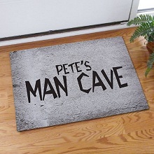 Man Cave Personalized Garage Doormats