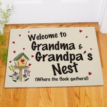Welcome To Our Nest Personalized Doormats