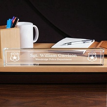 Personalized Police Department Desk Nameplates