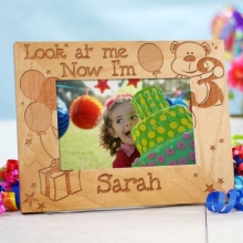 Look at Me Laser Engraved Birthday Picture Frame