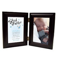 Count My Blessings Godparent Bi-Fold Picture Frames