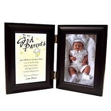 Count My Blessings Godparent Bi-Fold Picture Frames