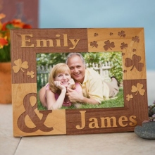 Just the Two of Us Irish Personalized Wood Picture Frames