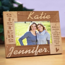 Personalized Sisters Wooden Picture Frames