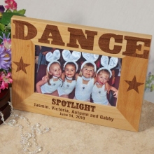 Wood Dance Personalized Dancer Picture Frames