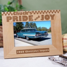 Pride & Joy Personalized Hot Rod Wood Picture Frames