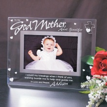 To My Godparent Glass Picture Frames