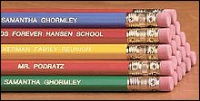 Personalized Pencils - Set of 12