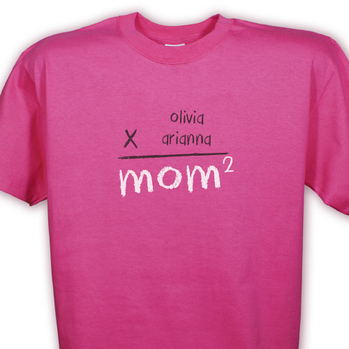 Mom Math Personalized Mother's Day T-Shirts
