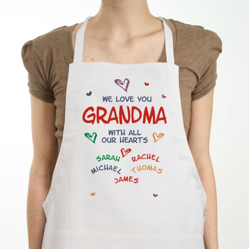 All Our Hearts Personalized Kitchen Aprons