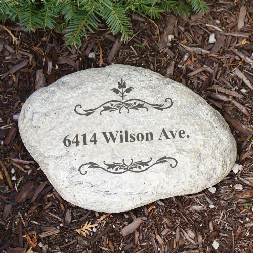 Filigree Address Decorative Garden Stones