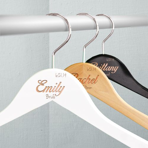 Engraved Maid of Honor Bridal Party Hangers
