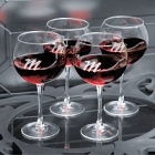 Engraved Red Wine Glasses Quartet