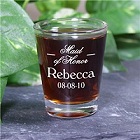 Engraved Maid of Honor Shot Glass