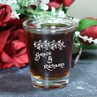 Engraved Couples Shot Glass