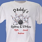 Spares and Strikes Personalized Bowling T-Shirt