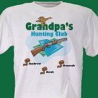 Hunting Club Personalized Hunter T-Shirts